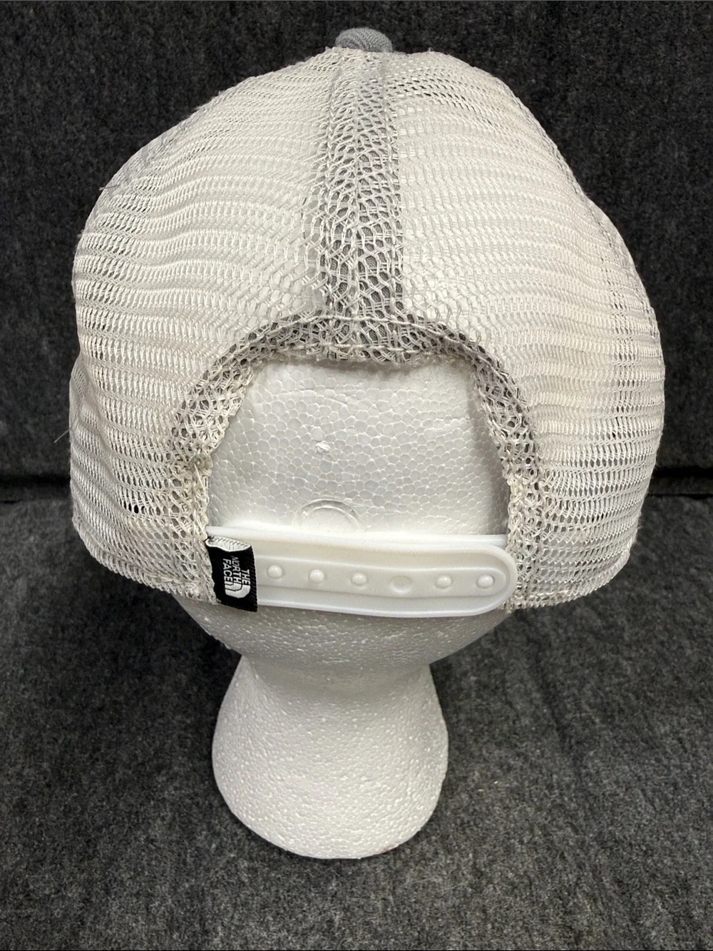 The North Face Light Grey Patch Logo Trucker Cap